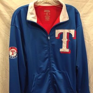 NWT Texas Rangers Full Zip Track Jacket, Size M